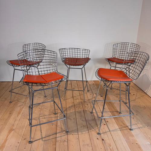 Vintage Bar Stool by Harry Bertoia for Knoll International, 1960s For Sale - Image 11 of 13