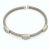 1990s Vintage Italian Diamond 14k White Gold Bangle For Sale - Image 5 of 6