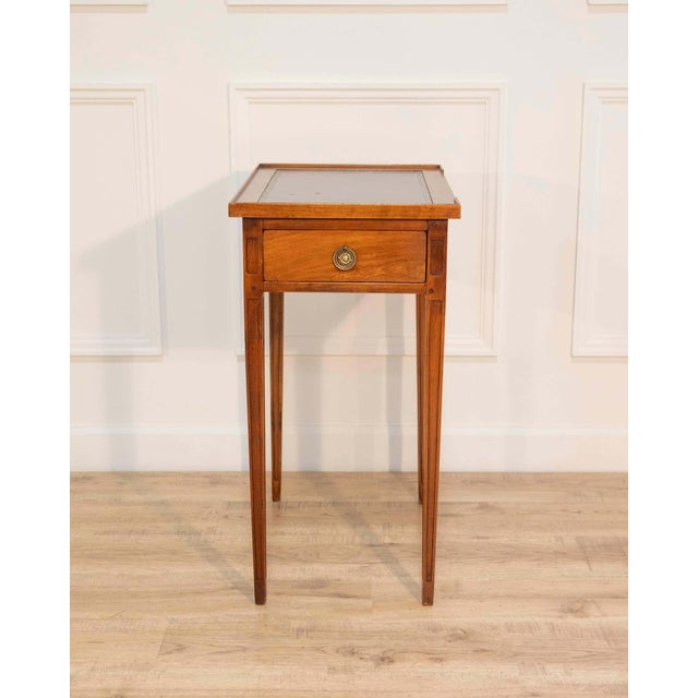 Brown Mid 20th Century Small Louis XVI Style Side Table For Sale - Image 8 of 10
