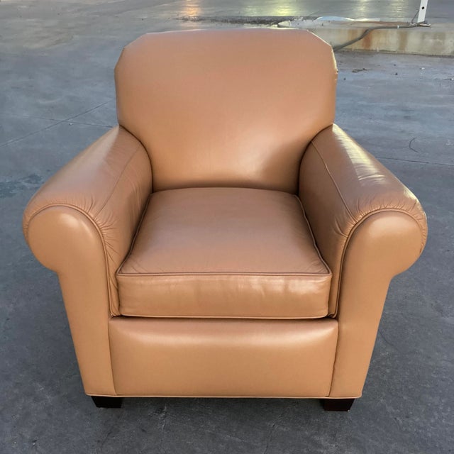 Hancock & Moore Model “Harbison” Leather Club Chair For Sale - Image 11 of 13