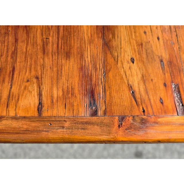 Antique Early American Primitive Chestnut Farmhouse Dining Table, Circa 1800 For Sale - Image 11 of 18