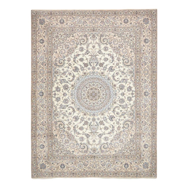 Nain Hand-Knotted Rug in Wool For Sale