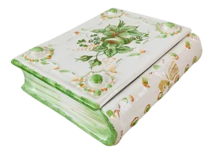 Vintage Italian Ceramic Book Box