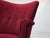 Vintage Danish Lounge Chair in Cherry-Red Furniture Velour and Oak, 1960s For Sale - Image 4 of 16