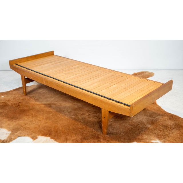 Wood Mid-Century Expanding Ib Hylander Attr. Oak Daybed by Tanu Toiviainen, 1960s For Sale - Image 7 of 18