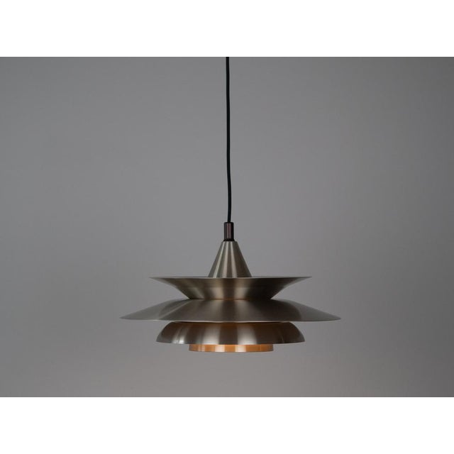 Vintage Aluminum Pendant Lamp by Knud Christensen, 1980 For Sale - Image 3 of 11