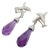 1980s Pair of Tiffany & Co Paloma Picasso X Drop Diamond Amethyst Night Day Platinum Earrings For Sale - Image 14 of 16