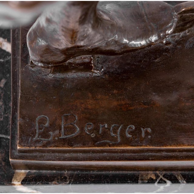 Leo Berger "Skater" Patinated Bronze For Sale - Image 4 of 4