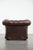 English Style Brown Cowhide Chesterfield Armchair For Sale - Image 4 of 17