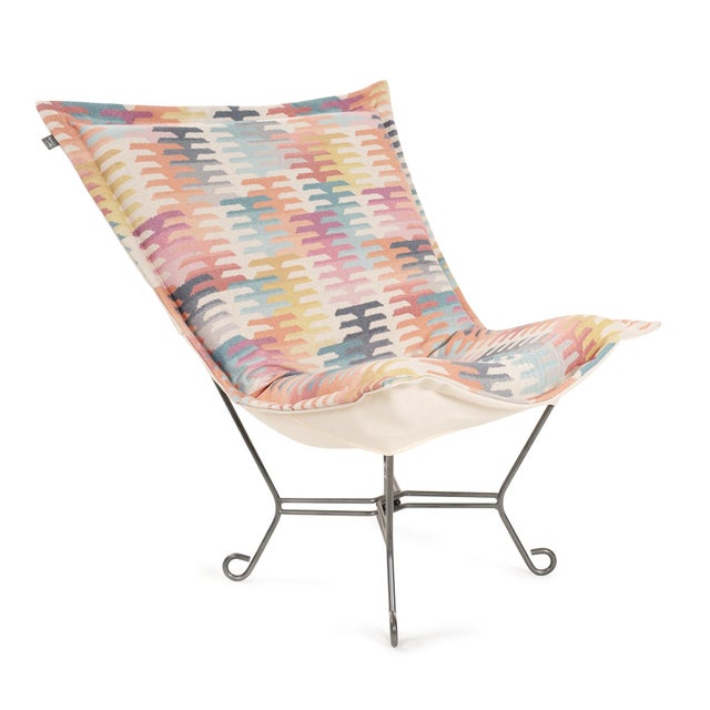 Infused with a playful palette of coral, blush, teal, and mustard, this fabric features a modern, stepped pattern that...