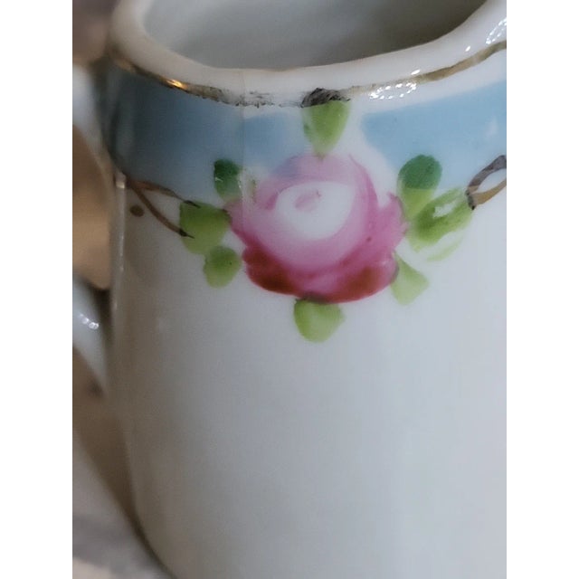 1970s Vintage Nippon Japan Hand Painted Creamer For Sale - Image 5 of 10