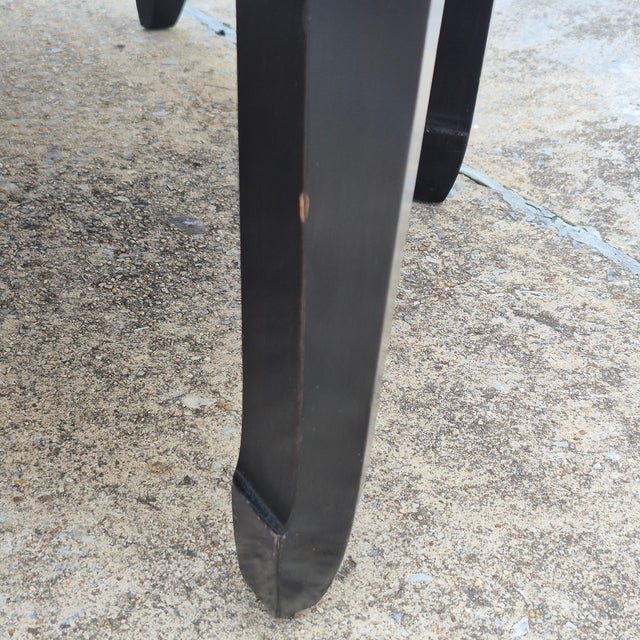 Mid-20th Century Asian Hollywood Regency Burlwood & Black Lacquer 43” Octagonal Coffee Table For Sale - Image 12 of 13