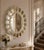 Vintage Venetian Oval Shaped Mirror, 1960 For Sale - Image 3 of 12