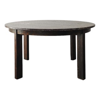 Mid-Century Brutalist Coffee Table in Wood and Grey-Bordeaux Marble, 1960s For Sale
