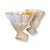 Vintage Fiber Glass Horns of Plenty Urns or Center table.