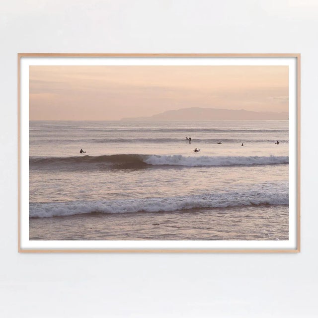 Contemporary "Peach Fuzz" Surfer Photograph - 60" X 40" For Sale - Image 3 of 4