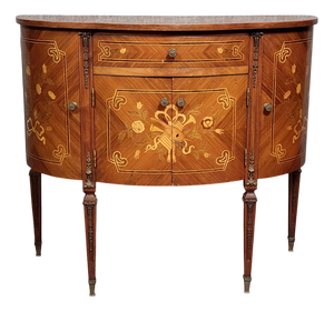 Venetian Half-Moon Commode with Doors