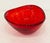 Mid 20th Century Mid Century Modern Red Murano Glass Bowl From Italy For Sale - Image 5 of 8