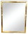 Brass Rectangle Mirror, 1950s For Sale