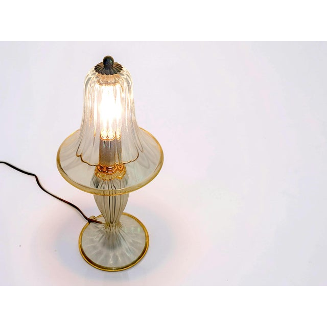 1990s Murano Glass Table Lamp from Manifattura Di Murano, 1990s For Sale - Image 5 of 8