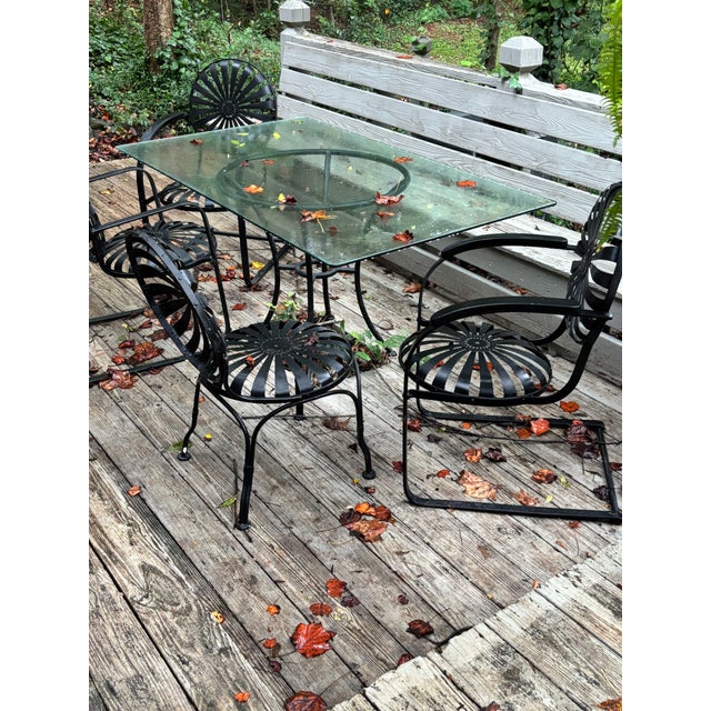 Francois Carre Francois Carre Petite Cantilever Iron Rocking Chair For Sale - Image 4 of 7