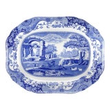 Spode Blue Italian Oval Platter 14" For Sale