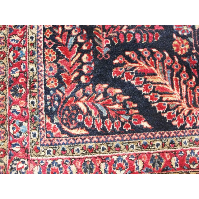 Antique Persian Mohajeran Sarouk Rug, 3'5" X 4'11" For Sale - Image 4 of 9