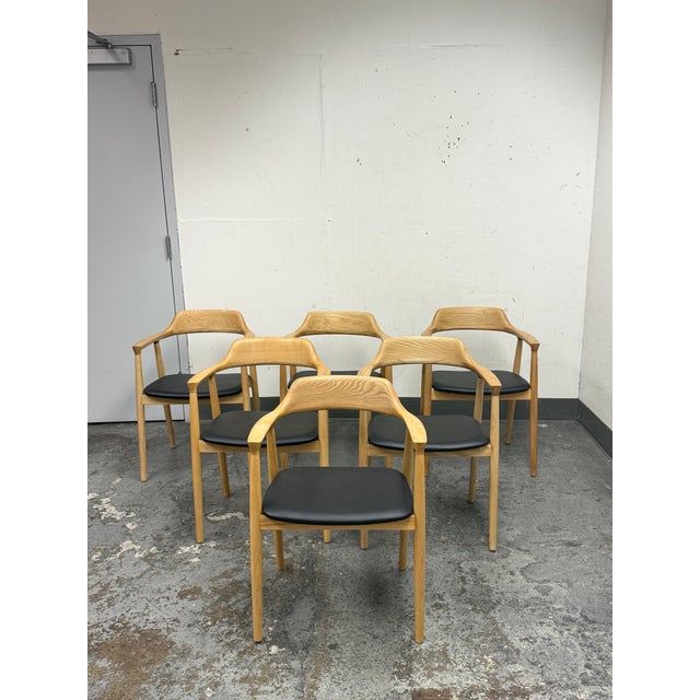 Design Plus Gallery presents a Set of Six Hiroshima Armchairs from Interior Icons. These chairs are remarkable pieces of...