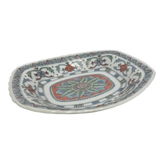 Vintage Sadek Floral Ceramic Dish For Sale