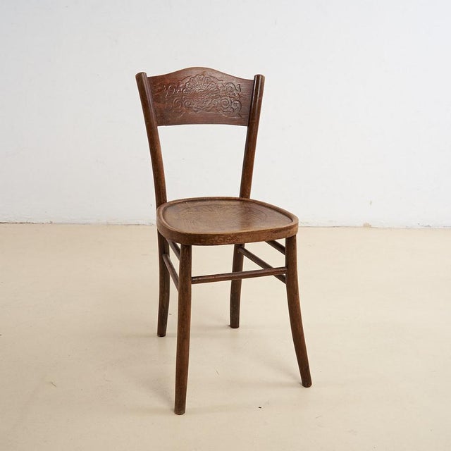 Vintage Wooden Dining Chair For Sale - Image 5 of 5