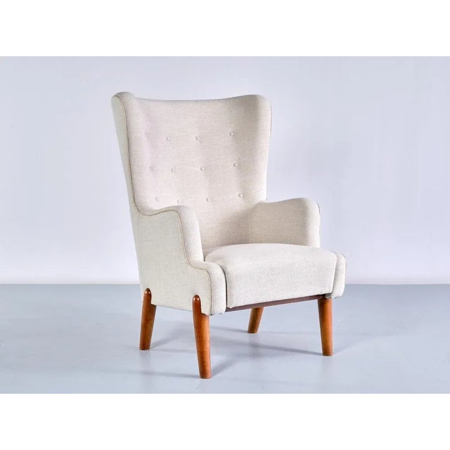 1950s Set of Armchairs by Eva and Nils Koppel for Slagelse Møbelværk, Denmark, 1950s For Sale - Image 5 of 17