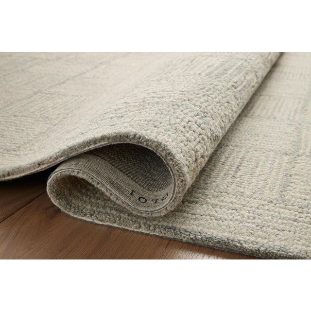 Loloi Rugs Chris Loves Julia x LoloiFrancis Silver / Sky 7'-9" x 9'-9" Area Rug For Sale - Image 4 of 8