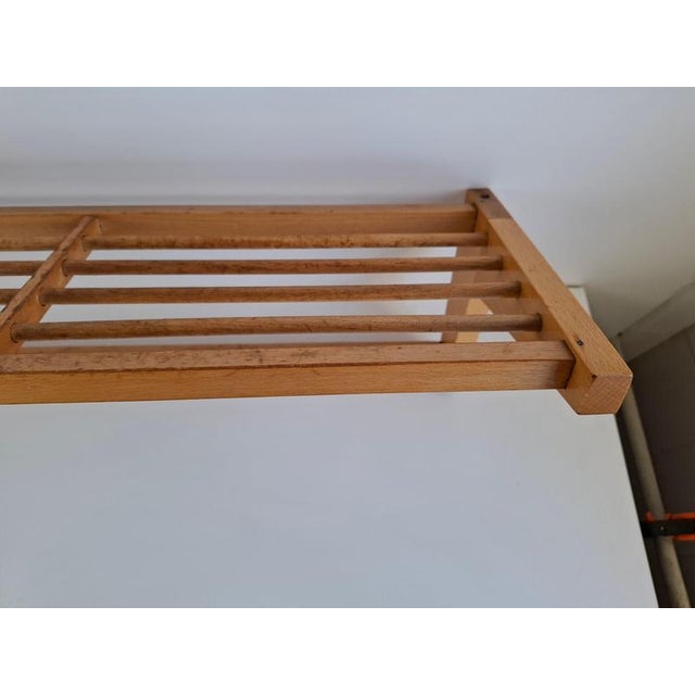 Mid-Century Czechoslovakian Wood Wall Coat Rack from Uluv, 1970 For Sale - Image 3 of 13