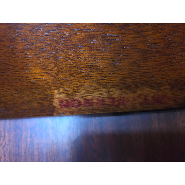 Antique Federal Style Mount Vernon Mahogany China Cabinet Bookcase 1920s For Sale - Image 10 of 18