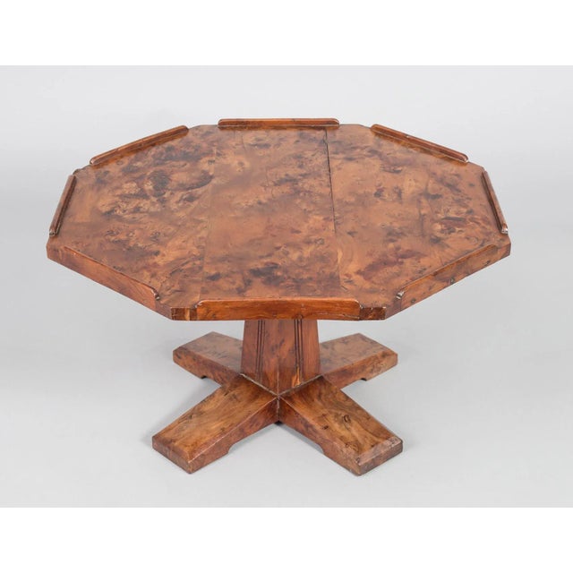 English Arts & Crafts Yew Wood Lazy Susan For Sale - Image 4 of 11