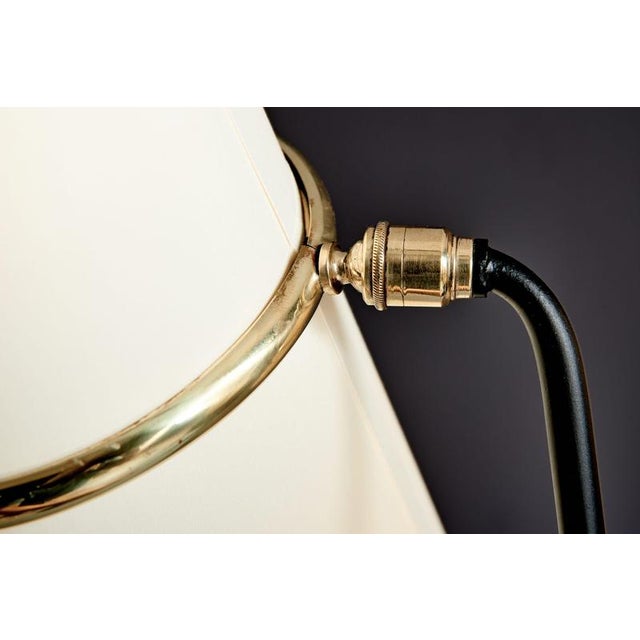 Metal 3-Arm Floor Lamp attributed to Maison Lunel, France, 1950s For Sale - Image 7 of 14