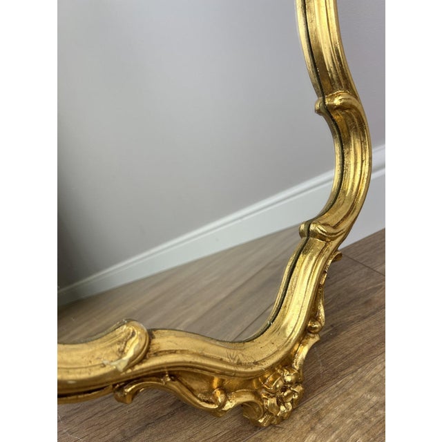 Vintage French Style Ornate Wall Mirror For Sale - Image 9 of 13