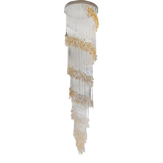 Spiral Chandelier by Sharon Marston For Sale