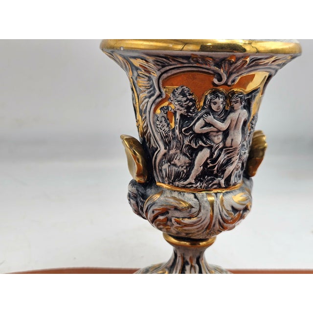 Goblet Vase from Capodimonte, 1950s-1970s For Sale - Image 4 of 9