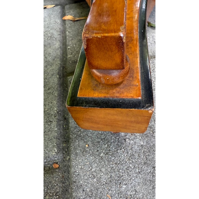 Brown Pair of Continental Biedermeier-Style Side Tables For Sale - Image 8 of 14