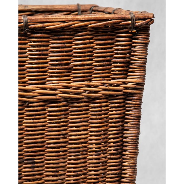 20th Century French SCNF Basket on Cast Iron Wheels, 1920s For Sale - Image 11 of 13