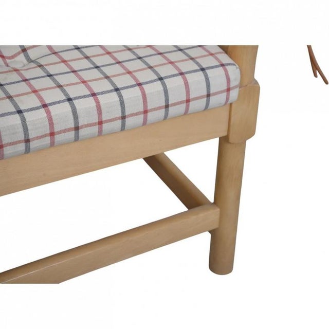 Beige Spokeback Sofa in Cotil Fabric by Børge Mogensen, 1981 For Sale - Image 8 of 18