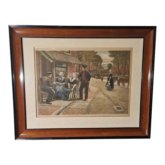 H. Houben, Lithograph, Framed For Sale