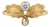 Art Nouveau–Inspired Moissanite and Pearl Botanical Ring in 14k Gold, Size 7.5 For Sale