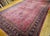 Early 20th Century Vintage Oversize Tabriz Design Rug, Hand-Knotted Wool, Allover Geometric Pattern, Pale Red & Navy, 13x24 For Sale - Image 5 of 16
