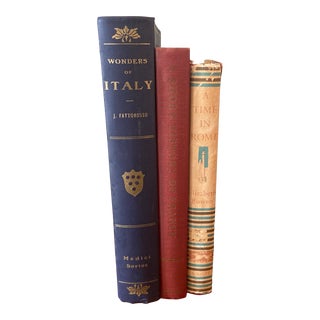 Set of 3 Vintage Travel Memoir Books on Italy and France For Sale