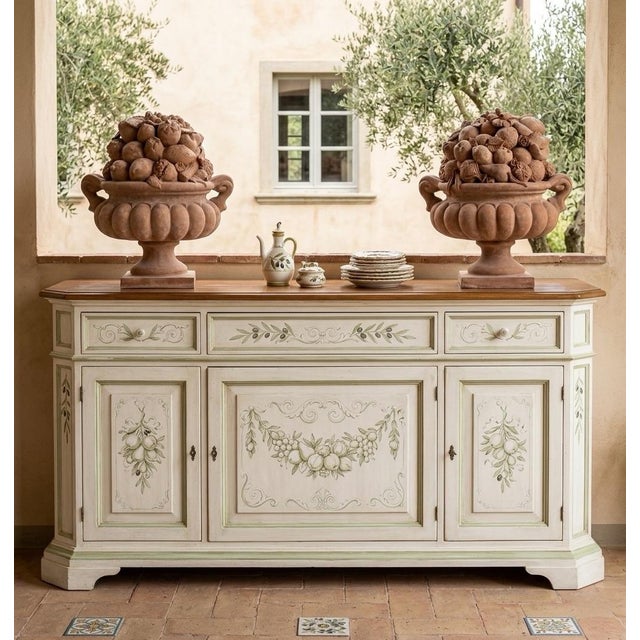 Terra Cotta A Pair of Vintage Italian Terracotta Fruit Baskets For Sale - Image 8 of 12