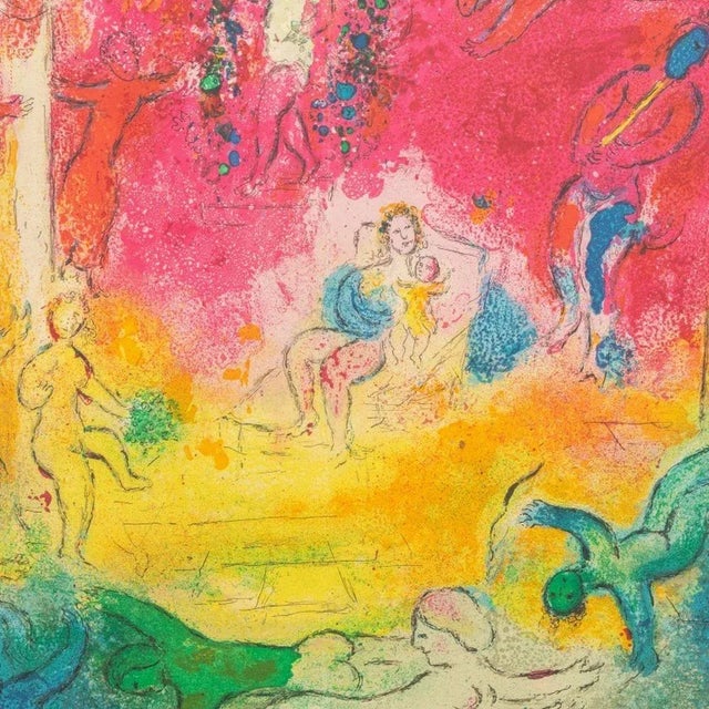 Contemporary Marc Chagall "Temple Et Histoire De Bacchus", 1961 For Sale - Image 3 of 6