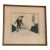 1910s Umberto Brunelleschi "Le Docteur Ballanzone" 1914 Original Pochoir-Colored Engraving, Framed For Sale