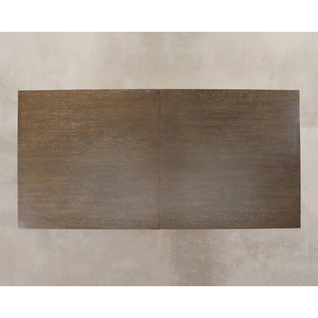 Bernhardt Linea Cerused Oak Modern Pedestal Dining Table 7.5 Ft For Sale - Image 4 of 17